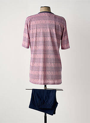 Pyjashort imprimé fantaisie rose MASSANA homme