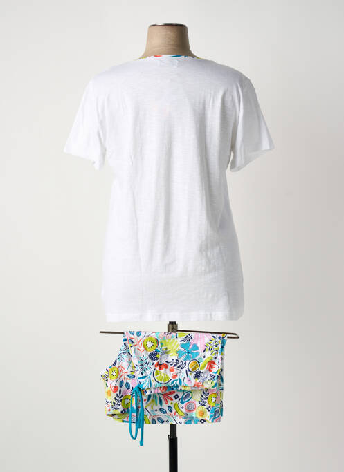 Pyjashort blanc MASSANA femme