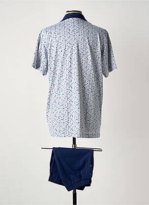 Pyjashort fermeture boutonnée sur le devant bleu PEIGNORA homme