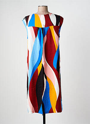 Robe mi-longue imprimé fantaisie sans manche bleu STREET ONE femme