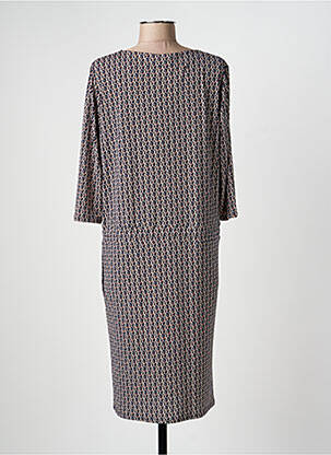 Robe mi-longue manches 3/4 manches 3/4 bleu GEVANA femme