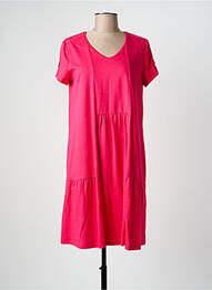 Robe mi-longue manches courtes manches courtes rose GERRY WEBER femme