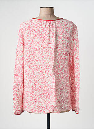 Blouse imprimé fleurs manches longues rouge S.OLIVER femme
