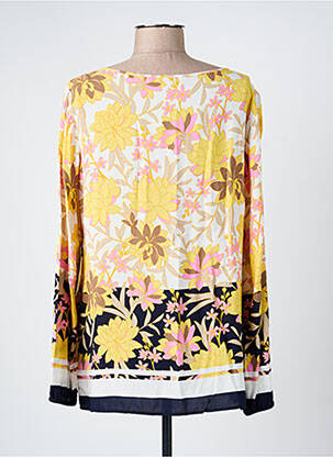 Blouse tissage popeline manches longues jaune BETTY BARCLAY femme