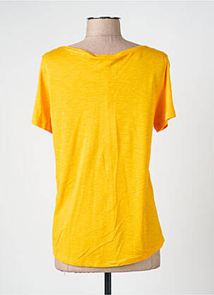 T-shirt col v manches courtes orange STREET ONE femme