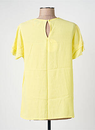 Blouse manches courtes manches courtes jaune NEW LILY femme