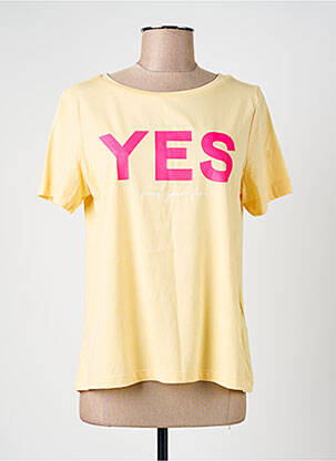 T-shirt sérigraphie manches courtes jaune STREET ONE femme