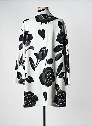 Manteau long coupe cintrée sans capuche gris JOSEPH RIBKOFF femme