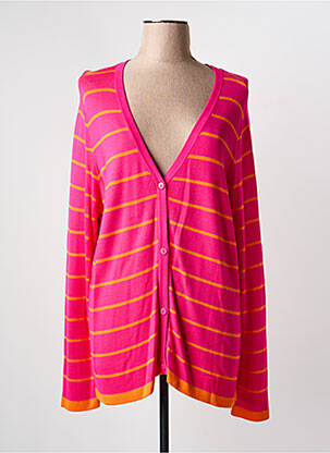 Gilet manches longues stretch rose SURKANA femme