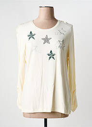 T-shirt manches longues manches longues beige JOY OF LIFE femme