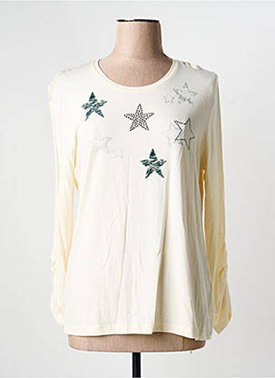 T-shirt manches longues manches longues beige JOY OF LIFE femme
