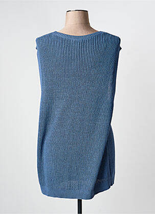 Pull col rond sans manche bleu STREET ONE femme