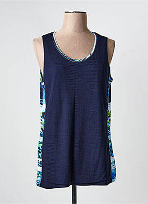 Débardeur stretch sans manche bleu JOY OF LIFE femme