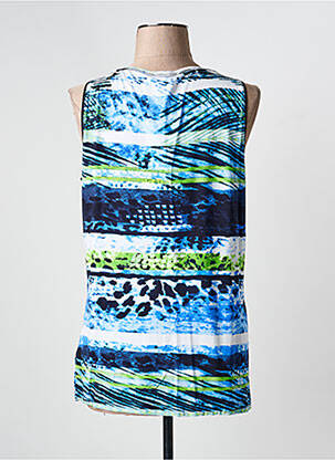 Débardeur stretch sans manche bleu JOY OF LIFE femme