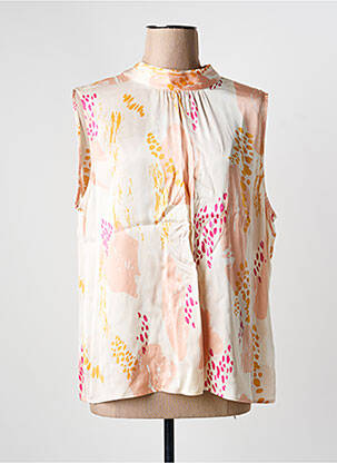 Top imprimé fantaisie sans manche beige TAIFUN femme