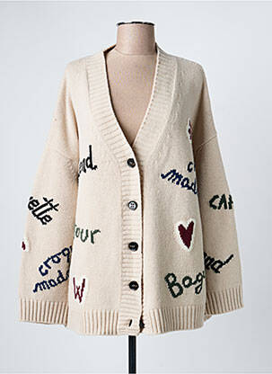 Gilet manches longues beige WEEKEND MAXMARA femme