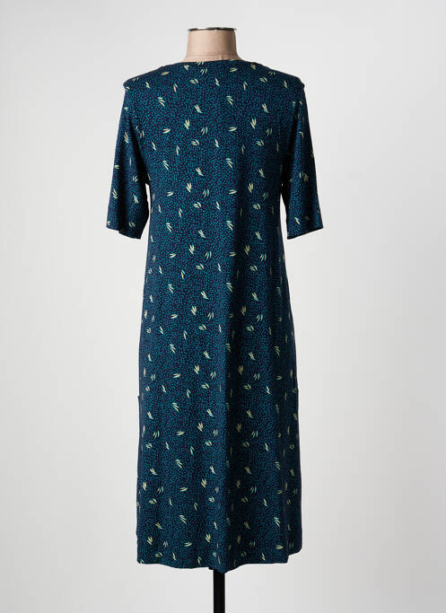 Robe mi-longue manches 3/4 manches 3/4 bleu ZILCH femme