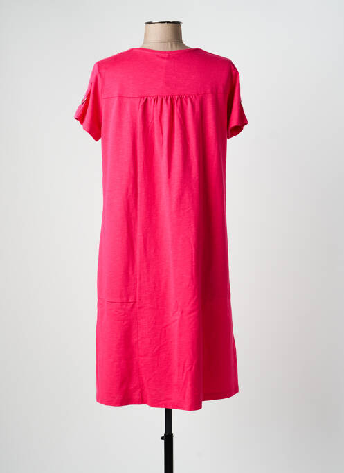 Robe mi-longue manches courtes manches courtes rose GERRY WEBER femme