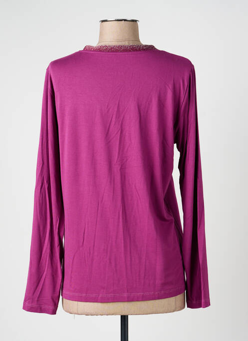 T-shirt manches longues manches longues violet KANOPE femme