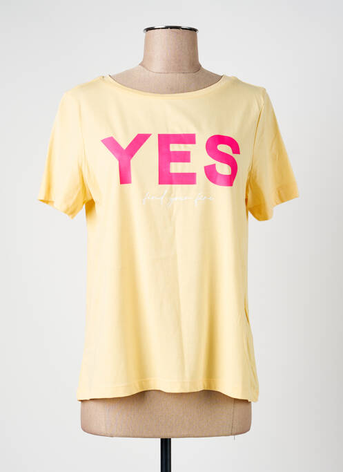 T-shirt sérigraphie manches courtes jaune STREET ONE femme