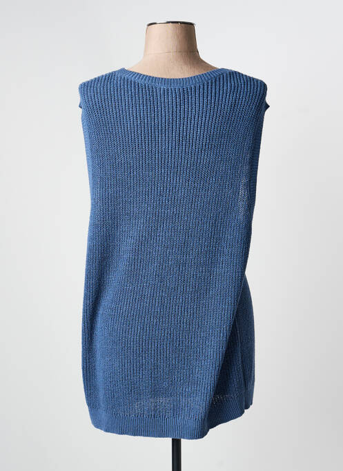 Pull resserrée sur le bas sans manche bleu STREET ONE femme
