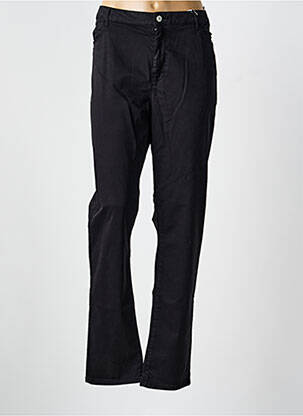 Pantalon droit stretch taille normale noir KANOPE femme