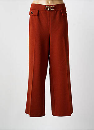 Pantalon large tissage crêpe taille normale orange JOSEPH RIBKOFF femme