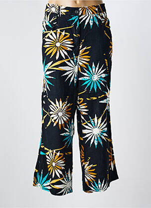 Pantalon 7/8 tissage popeline taille normale noir WHITE STUFF femme