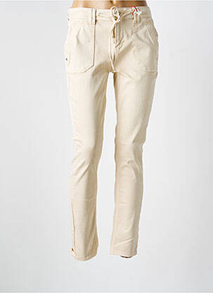 Jeans coupe slim stretch taille normale beige STREET ONE femme
