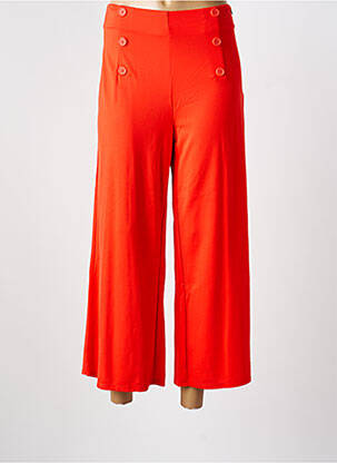 Pantalon 7/8 taille haute taille haute orange SURKANA femme