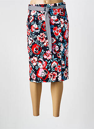 Jupe mi-longue taille à pinces bleu GERRY WEBER femme