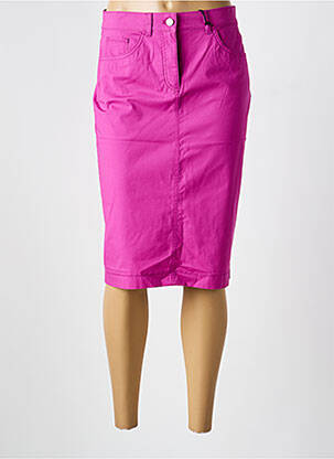 Jupe mi-longue stretch violet GERRY WEBER femme