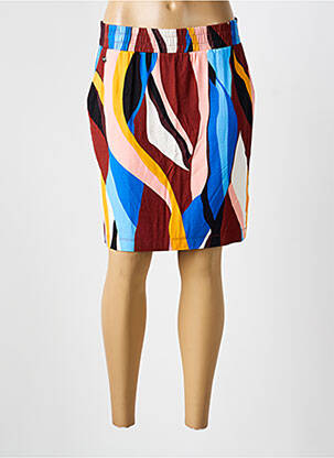 Jupe courte coupe droite bleu STREET ONE femme