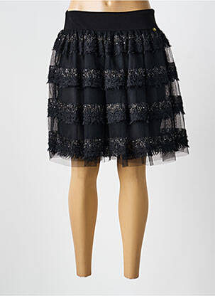 Jupe mi-longue noir PAUL BRIAL femme