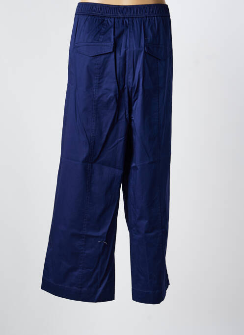 Pantalon 7/8 tissage popeline taille normale bleu GERRY WEBER femme