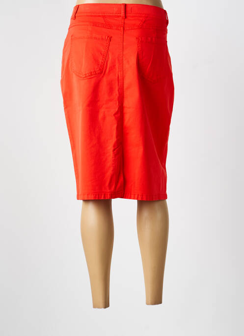 Jupe mi-longue taille haute orange GERRY WEBER femme