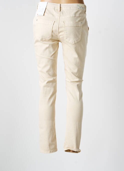 Jeans coupe slim beige STREET ONE femme