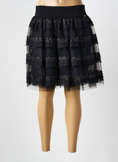 Jupe mi-longue noir PAUL BRIAL femme