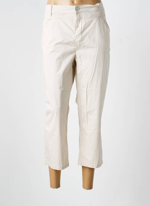 Pantalon 7/8 beige STREET ONE femme