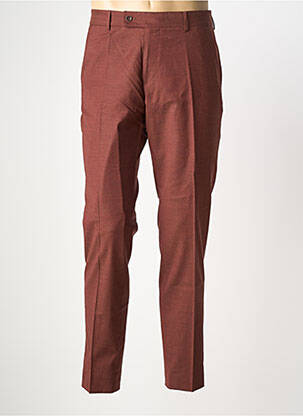 Pantalon slim tissage chiné taille normale marron CLUB OF GENTS homme