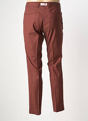 Pantalon slim tissage chiné taille normale marron CLUB OF GENTS homme