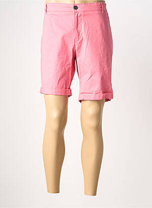 Bermuda tissage popeline taille normale rose SELECTED homme