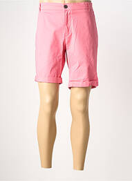 Bermuda tissage popeline taille normale rose SELECTED homme