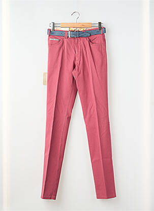 Pantalon chino tissage popeline taille normale rouge MEYER homme