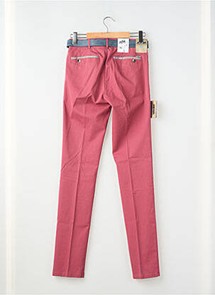 Pantalon chino tissage popeline taille normale rouge MEYER homme