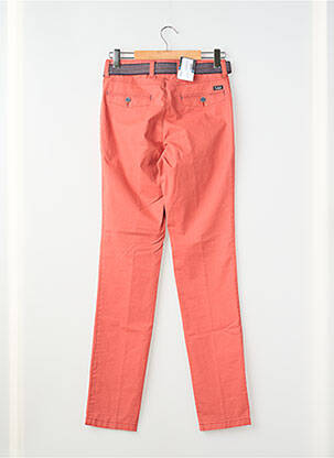 Pantalon chino tissage popeline taille normale orange LUIGI MORINI homme