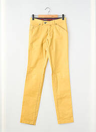 Pantalon chino tissage popeline taille normale jaune EMYLE homme