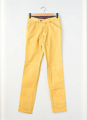 Pantalon chino tissage popeline taille normale jaune EMYLE homme