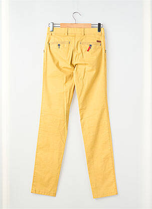 Pantalon chino tissage popeline taille normale jaune EMYLE homme