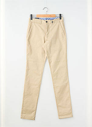 Pantalon chino tissage chiné taille normale beige CAMBRIDGE homme